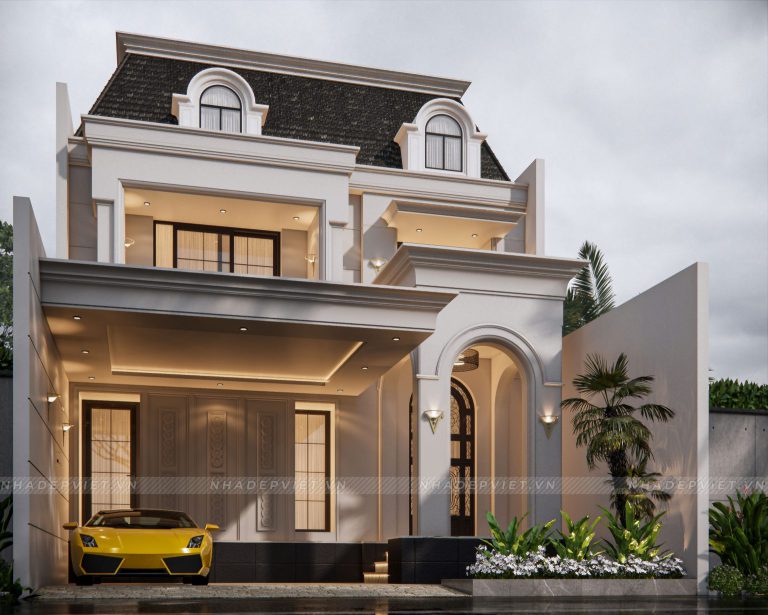 Mẫu biệt thự tân cổ diển sang trọng rộng 8m mang đến sự đẳng cấp và quý phái