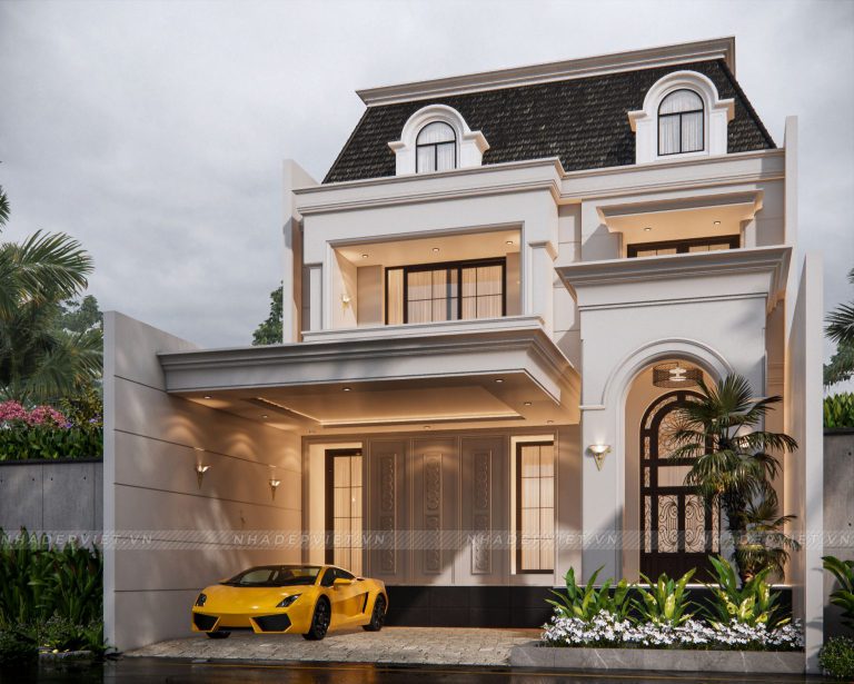 Mẫu biệt thự tân cổ diển sang trọng rộng 8m mang đến sự đẳng cấp và quý phái