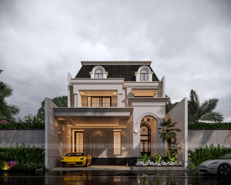 Mẫu biệt thự tân cổ diển sang trọng rộng 8m mang đến sự đẳng cấp và quý phái