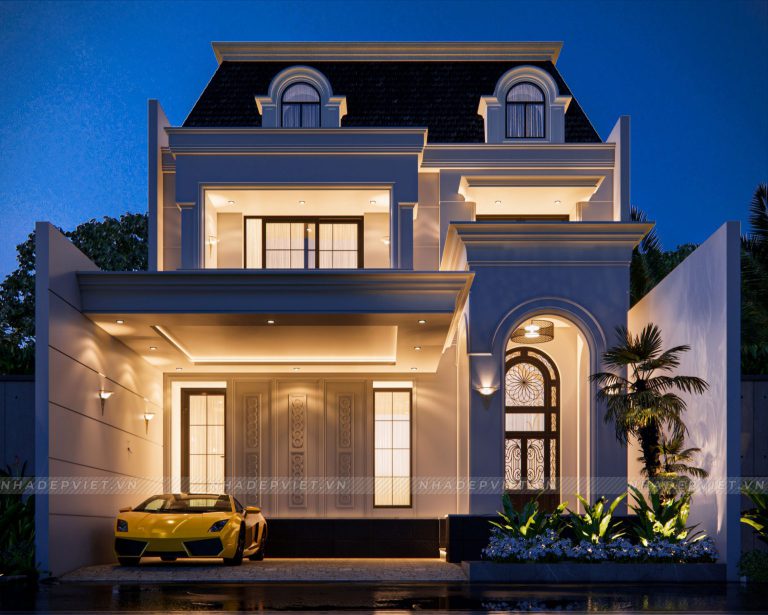 Mẫu biệt thự tân cổ diển sang trọng rộng 8m mang đến sự đẳng cấp và quý phái