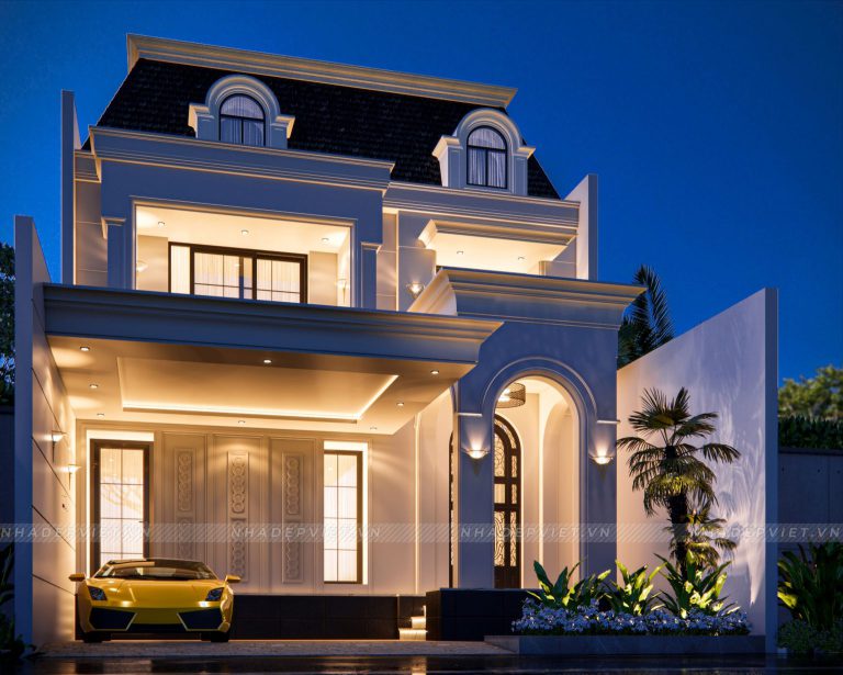Mẫu biệt thự tân cổ diển sang trọng rộng 8m mang đến sự đẳng cấp và quý phái