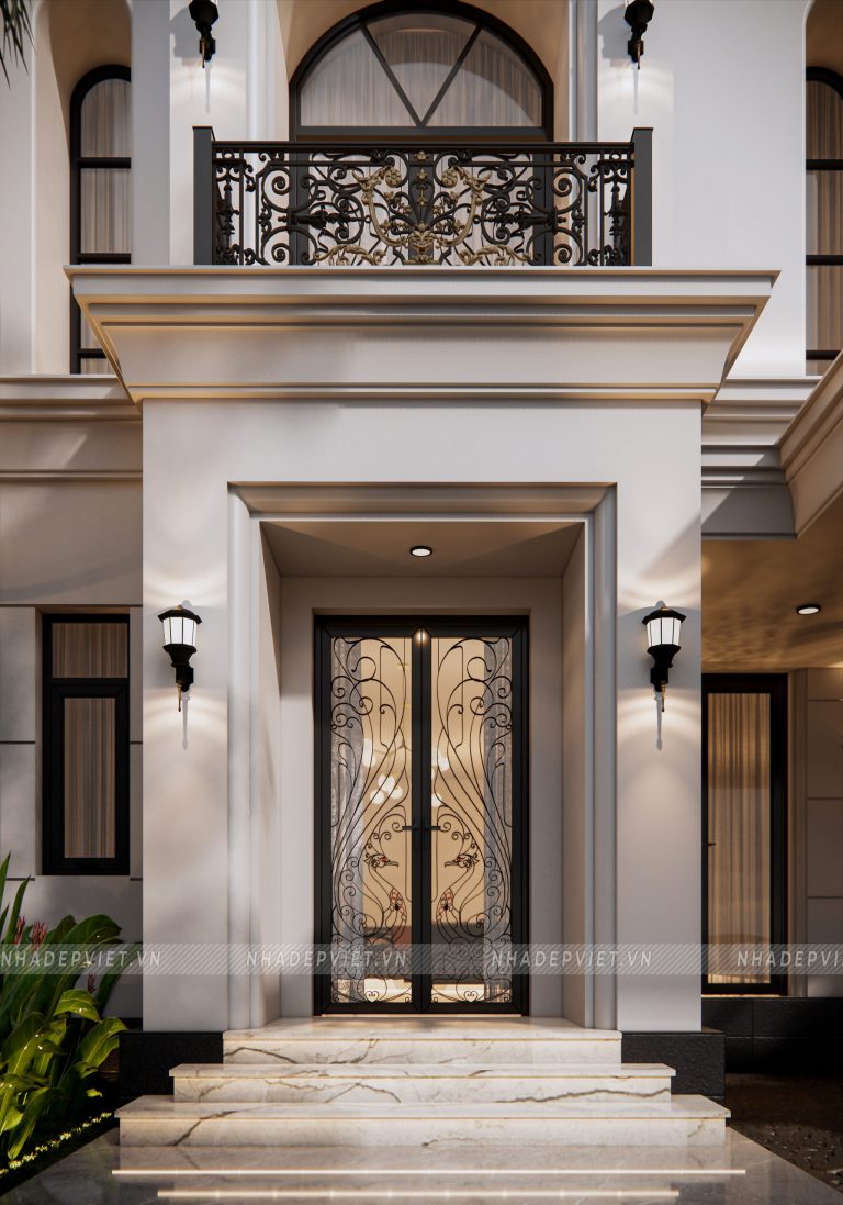 Thiết kế biệt thự tân cổ điển quý phái cùng hệ mái Mansard đặc trưng