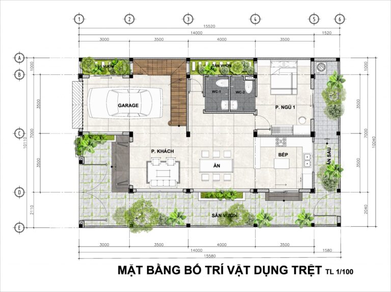 Biệt thự gỗ nghỉ dưỡng biển Vũng Tàu – mái dốc truyền thống cùng gỗ tự nhiên