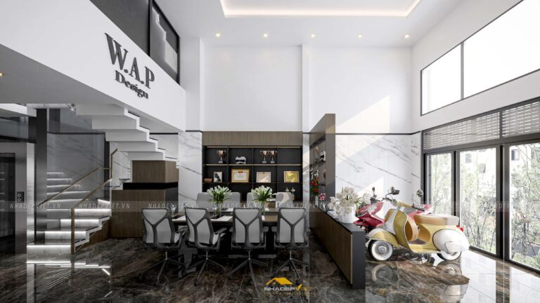 Nhà chị Hương, không gian sống kết hợp văn phòng tinh tế hiện đại