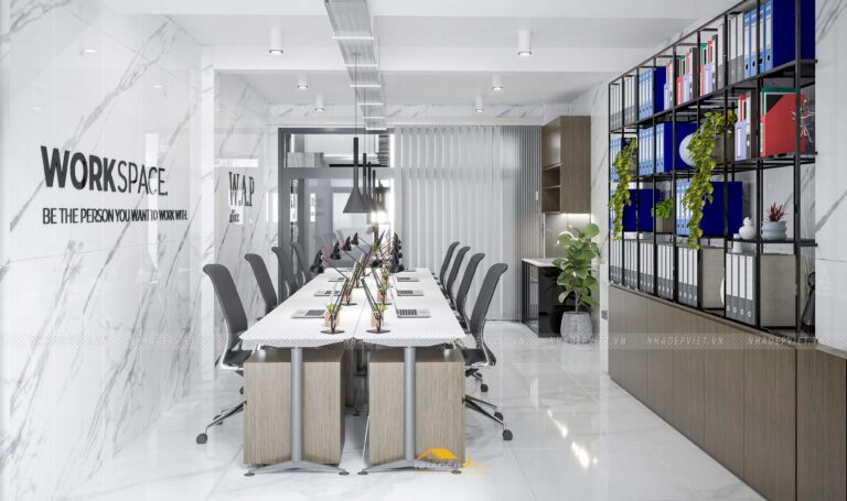 Nhà chị Hương, không gian sống kết hợp văn phòng tinh tế hiện đại