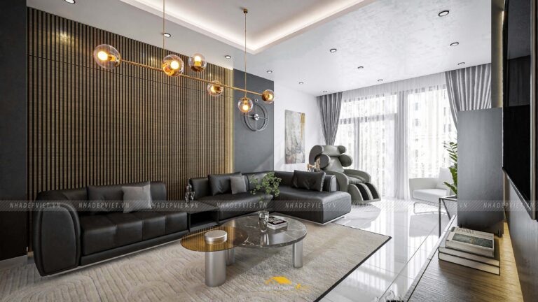 Nhà chị Hương, không gian sống kết hợp văn phòng tinh tế hiện đại