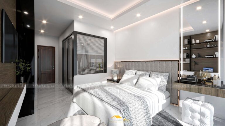 Nhà chị Hương, không gian sống kết hợp văn phòng tinh tế hiện đại