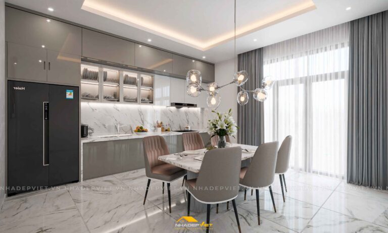 Khám phá sự tinh tế của căn nhà phố hiện đại với nội thất sang trọng và phong cách