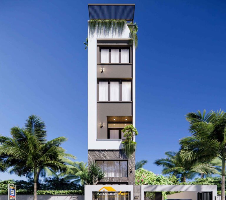 Nâng tầm cuộc sống, nhà ống thiết kế đẳng cấp kèm sân thượng resort