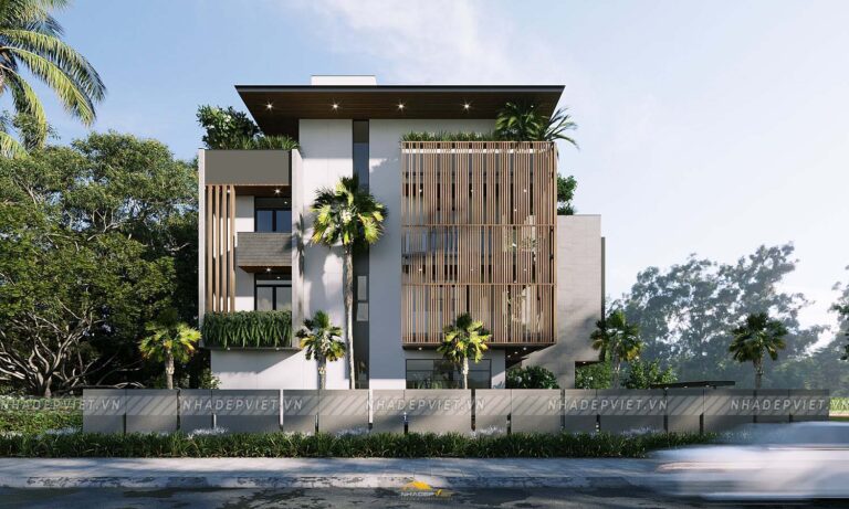 Biệt thự Anh Long – Sự kết hợp hài hòa giữa tinh hoa hiện đại và “hơi thở” thiên nhiên