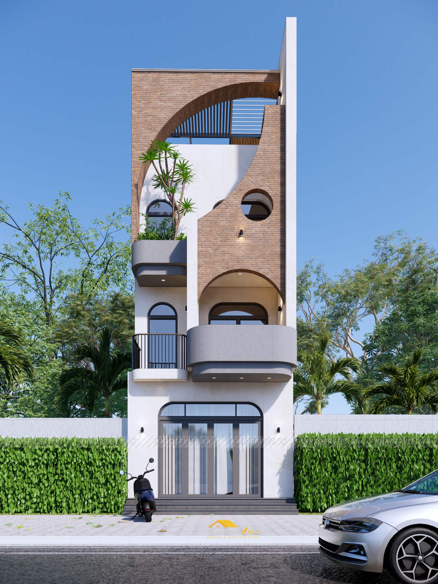 Không gian sống đẳng cấp với thiết kế độc đáo và sân thượng “resort” mơ ước