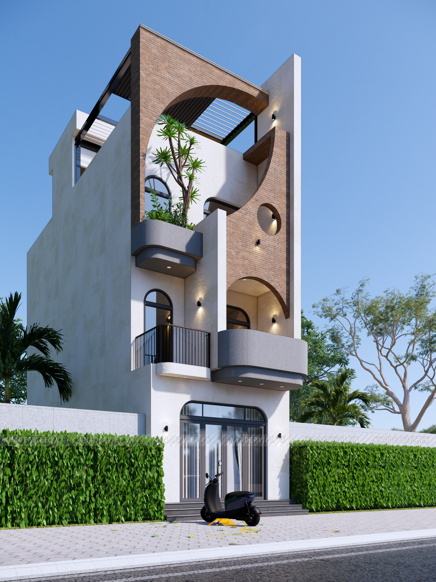 Không gian sống đẳng cấp với thiết kế độc đáo và sân thượng “resort” mơ ước