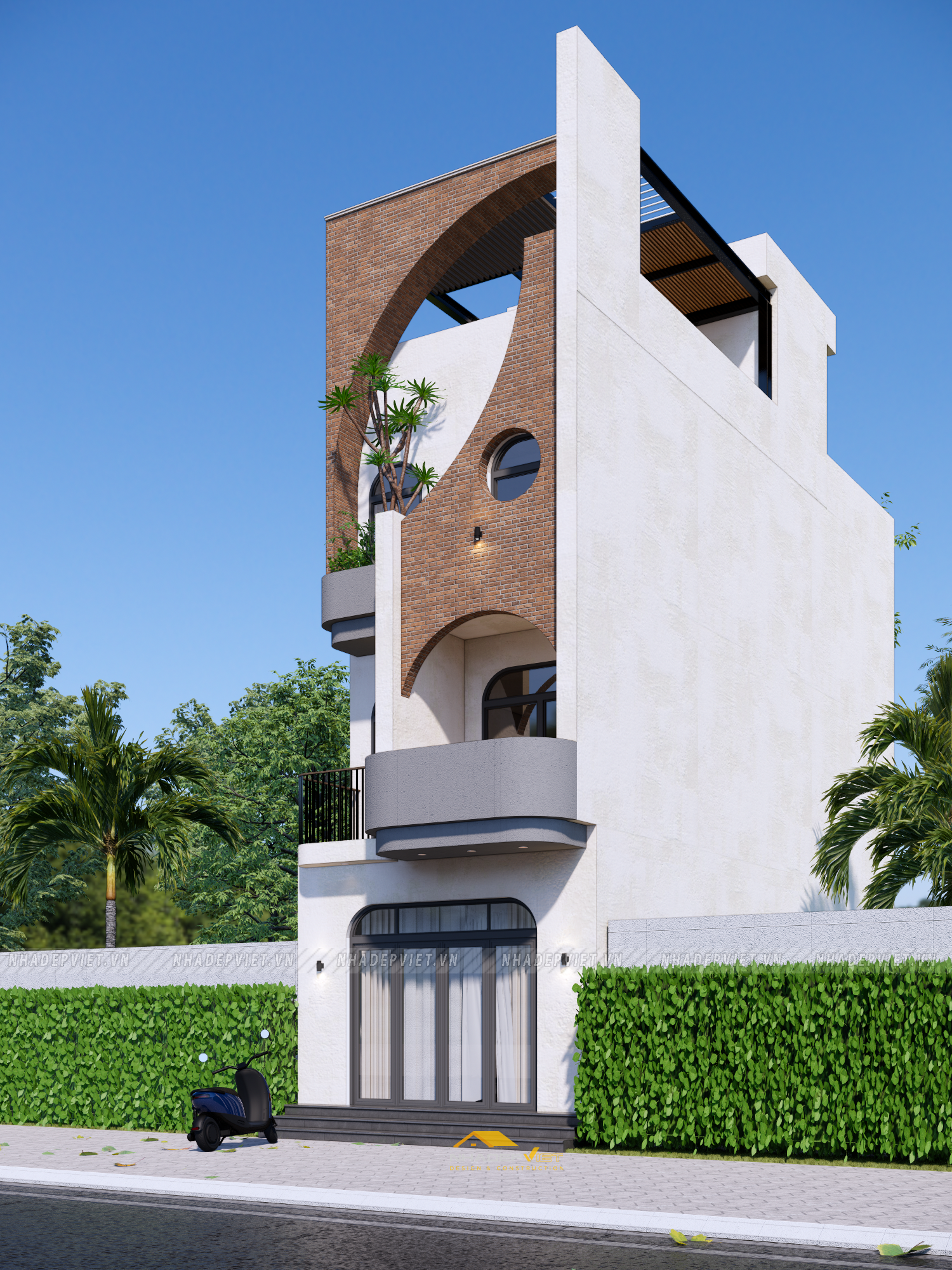 Không gian sống đẳng cấp với thiết kế độc đáo và sân thượng “resort” mơ ước