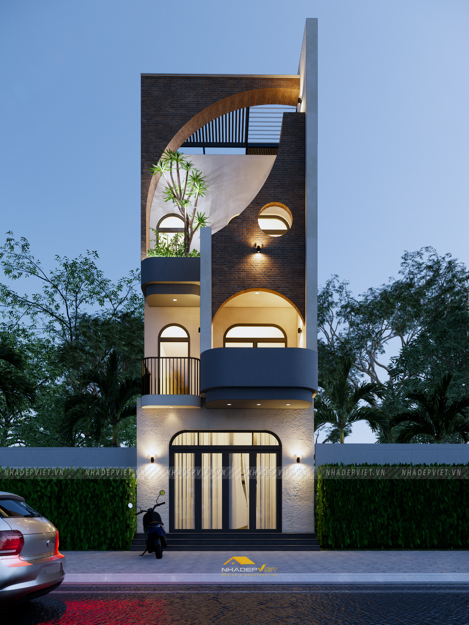 Không gian sống đẳng cấp với thiết kế độc đáo và sân thượng “resort” mơ ước