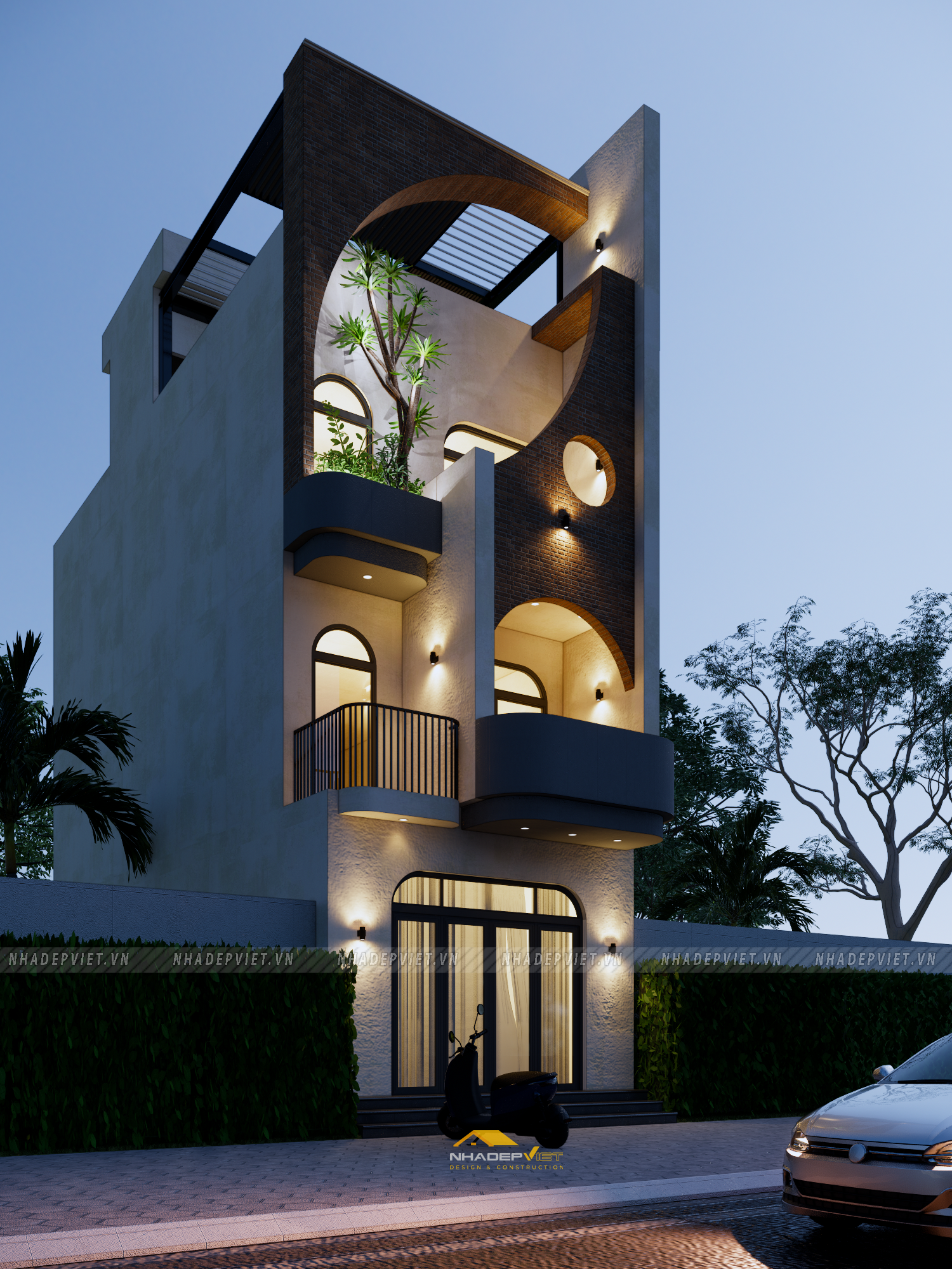 Không gian sống đẳng cấp với thiết kế độc đáo và sân thượng “resort” mơ ước