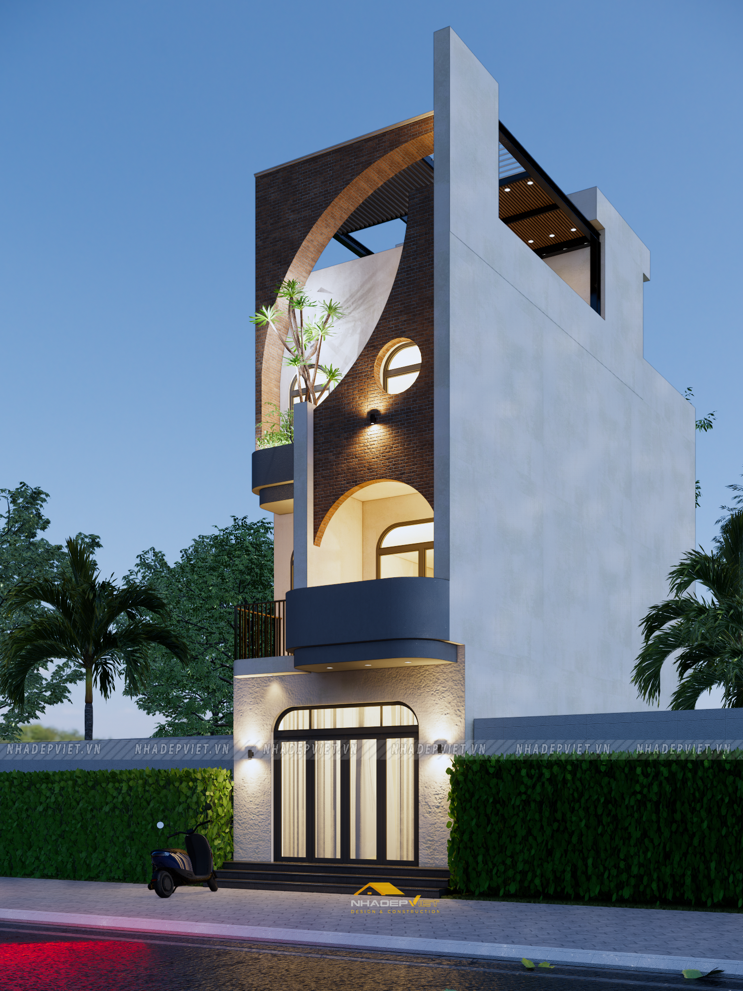 Không gian sống đẳng cấp với thiết kế độc đáo và sân thượng “resort” mơ ước