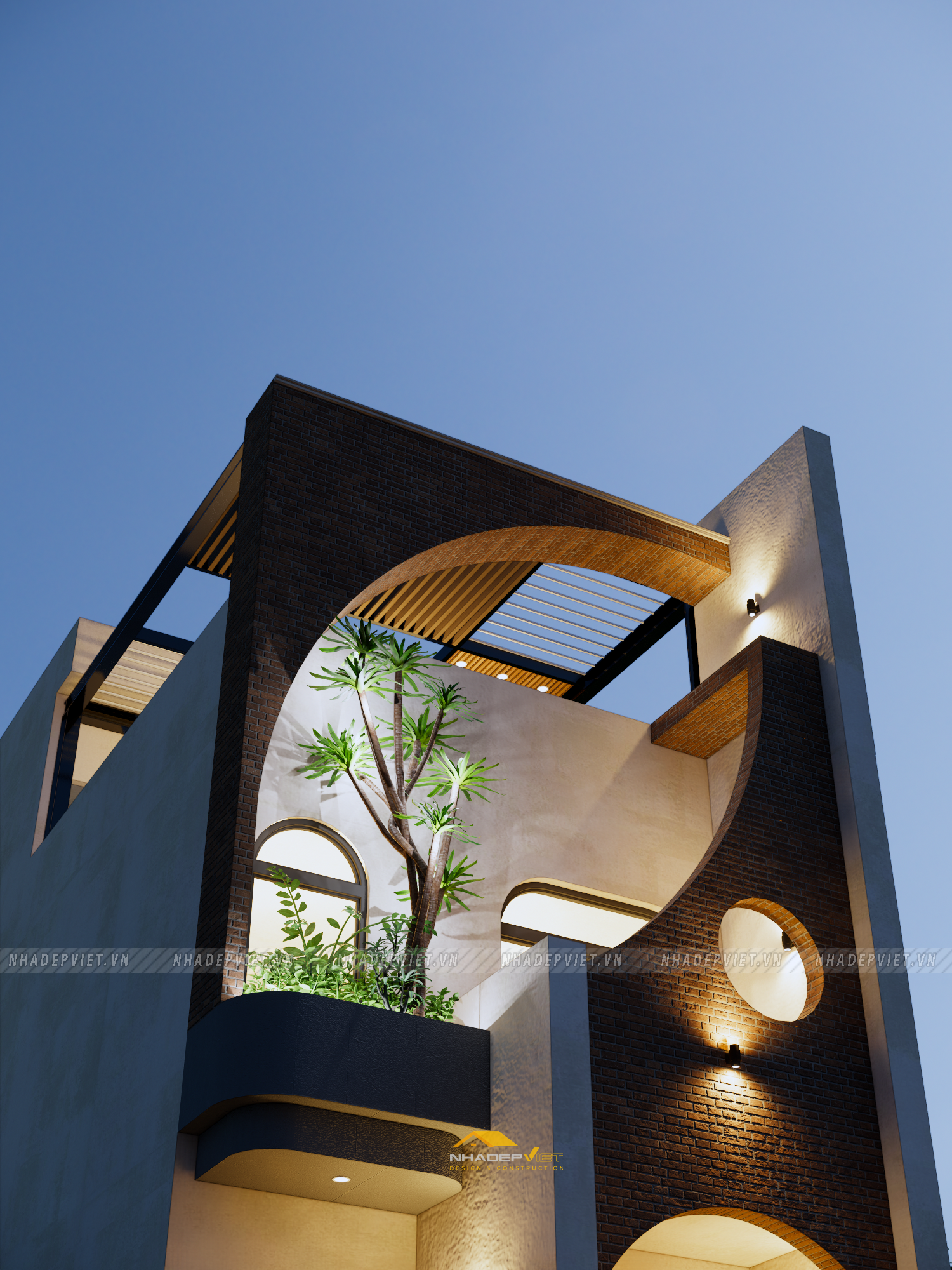 Không gian sống đẳng cấp với thiết kế độc đáo và sân thượng “resort” mơ ước