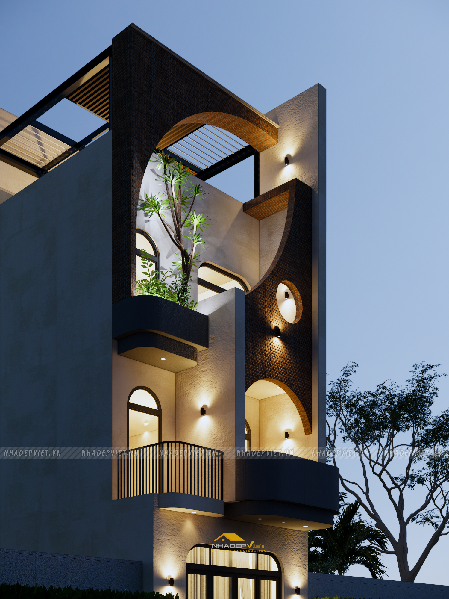 Không gian sống đẳng cấp với thiết kế độc đáo và sân thượng “resort” mơ ước