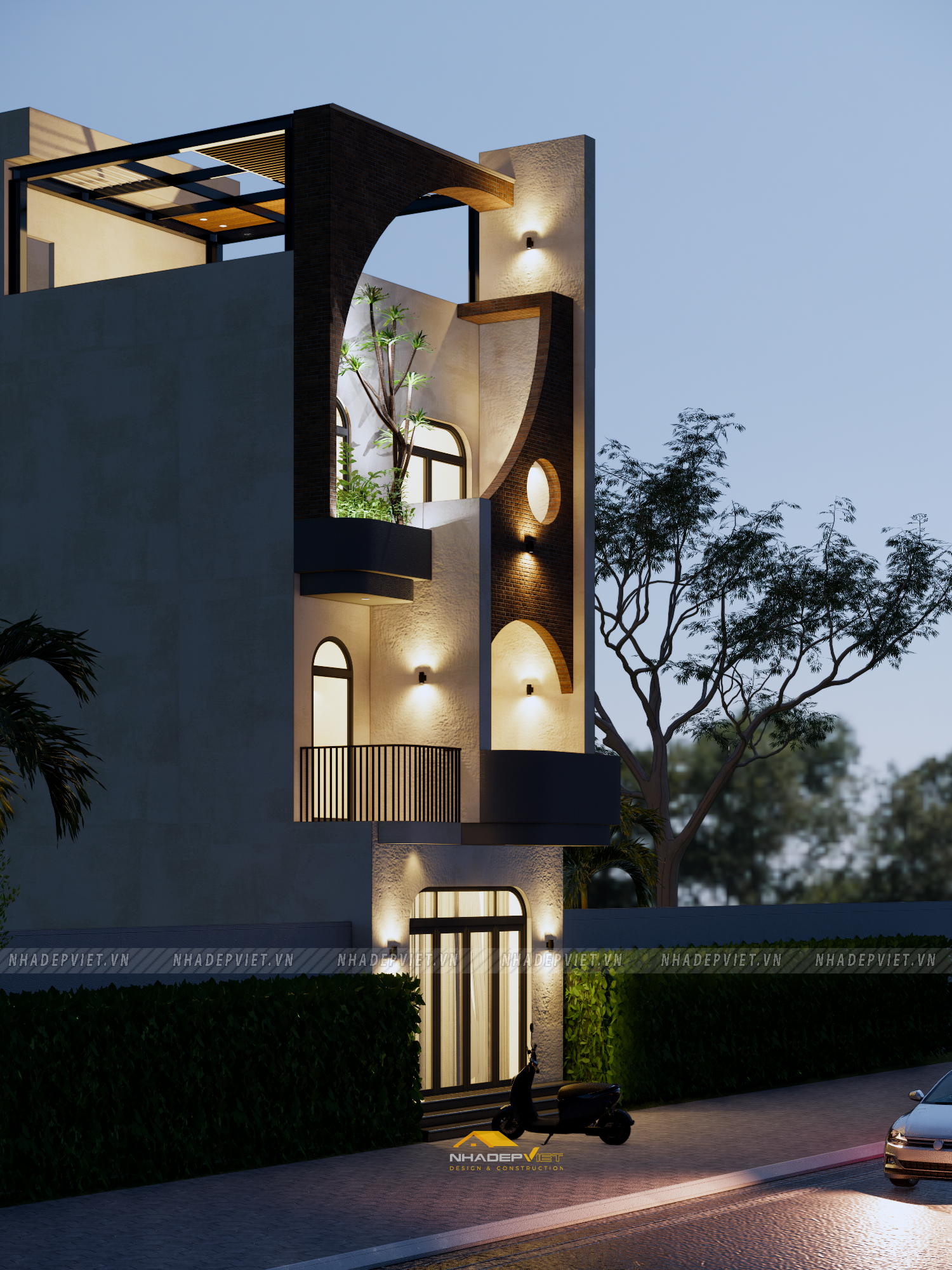 Không gian sống đẳng cấp với thiết kế độc đáo và sân thượng “resort” mơ ước