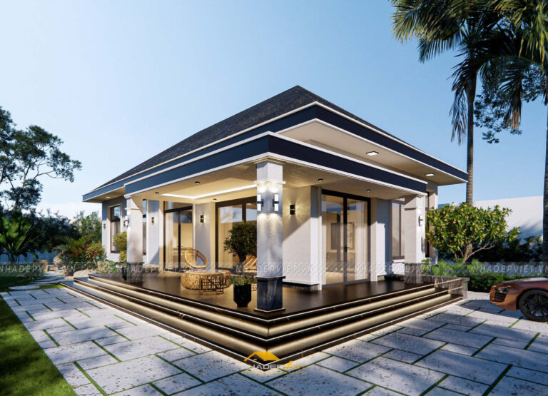 Dự án Nhà vườn 1 tần mái nhật