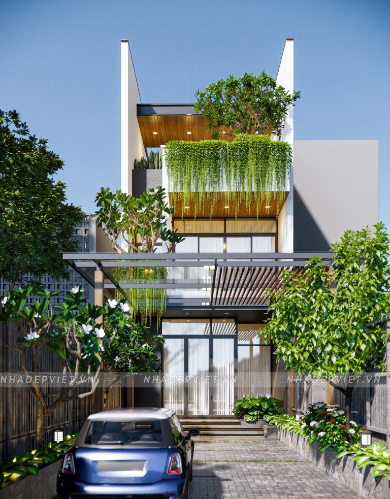 Tuyệt tác “Oasis xanh”: Nhà phố đẳng cấp với thiết kế độc lạ và vườn treo ấn tượng!