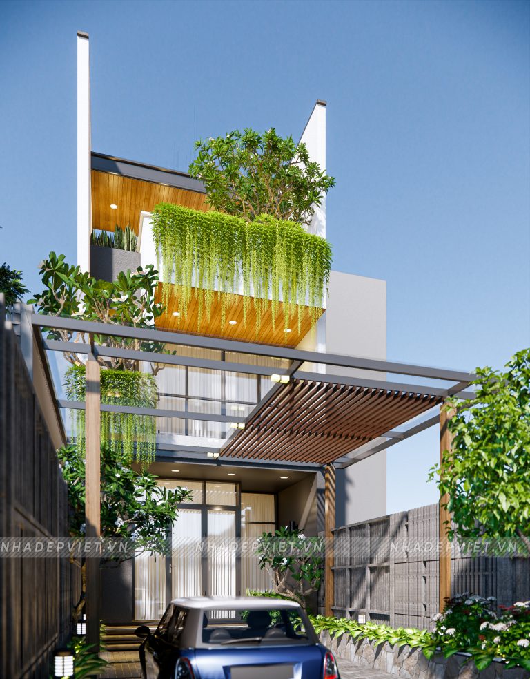 Tuyệt tác “Oasis xanh”: Nhà phố đẳng cấp với thiết kế độc lạ và vườn treo ấn tượng!