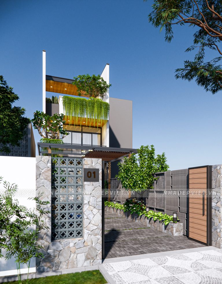 Tuyệt tác “Oasis xanh”: Nhà phố đẳng cấp với thiết kế độc lạ và vườn treo ấn tượng!