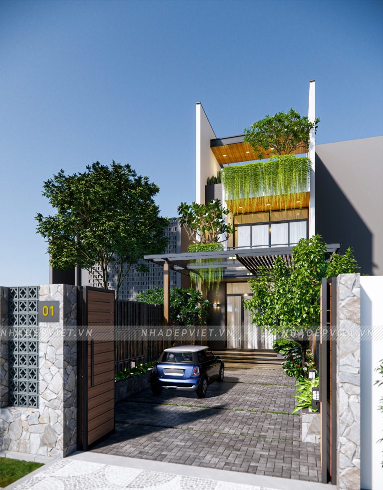 Tuyệt tác “Oasis xanh”: Nhà phố đẳng cấp với thiết kế độc lạ và vườn treo ấn tượng!