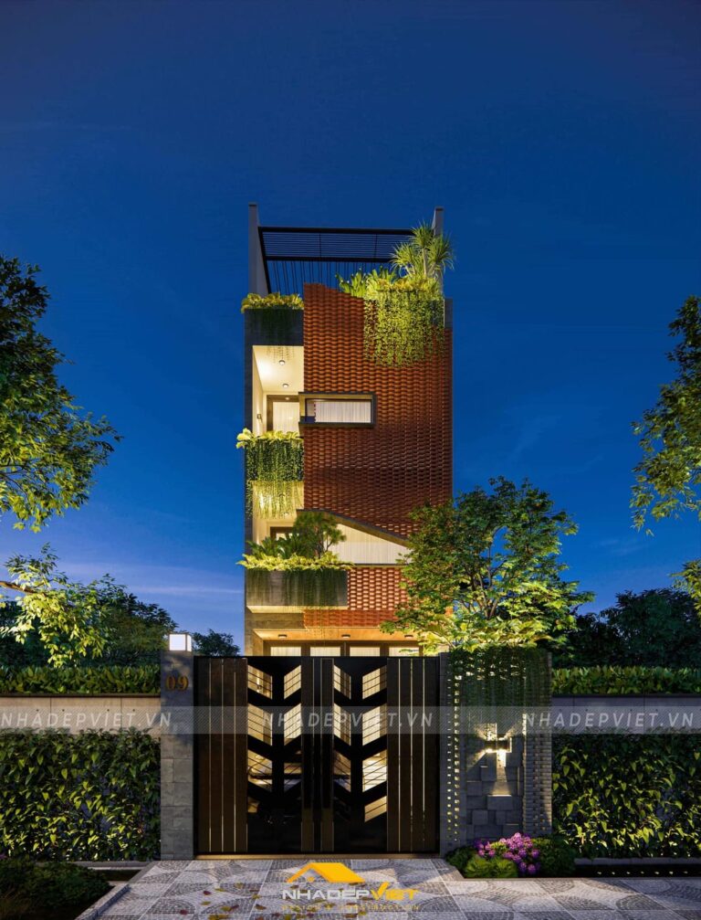 Dự án Nhà phố 4 tầng hiện đại