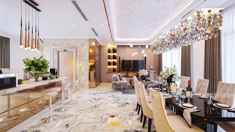 Nội thất biệt thự Võ Văn Tần đỉnh cao của sự sa hoa, sang trọng