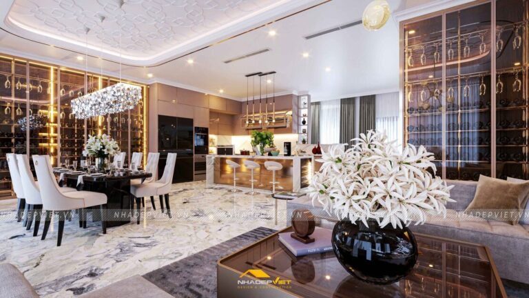 Nội thất biệt thự Võ Văn Tần đỉnh cao của sự sa hoa, sang trọng