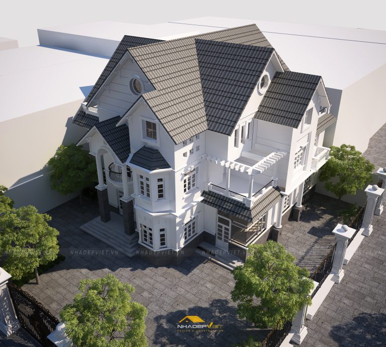 Vẻ đẹp tinh tế của biệt thự 3 tầng kiêu sa, bề thế