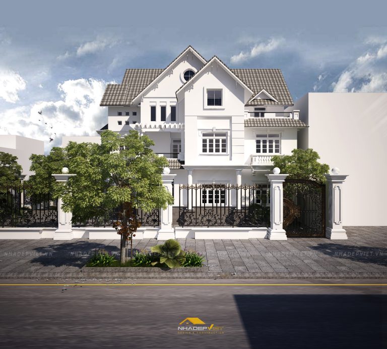 Vẻ đẹp tinh tế của biệt thự 3 tầng kiêu sa, bề thế