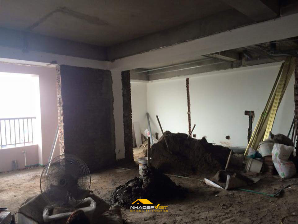 Thi c&ocirc;ng nội thất căn hộ chung cư