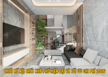Thiết kế nội thất nh&agrave; phố