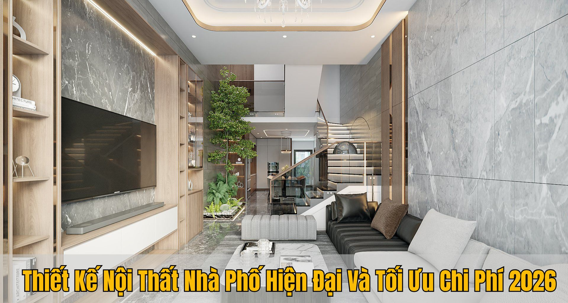 Thiết kế nội thất nh&agrave; phố