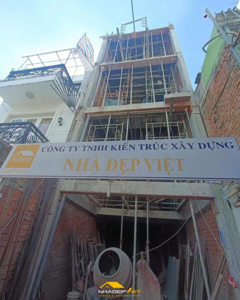 C&ocirc;ng tr&igrave;nh thi c&ocirc;ng nh&agrave; anh Huy