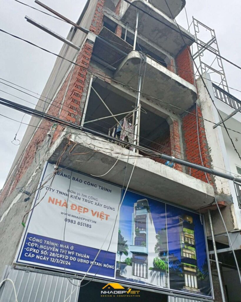 C&ocirc;ng tr&igrave;nh thi c&ocirc;ng nh&agrave; chị Như