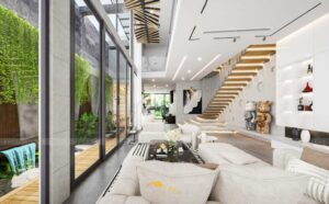 Bí quyết thiết kế nội thất nhà phố hiện đại giúp kiến tạo không gian sống Anh 5 300x186