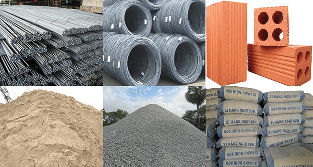 Nhà Đẹp Việt Các vật liệu xây dựng