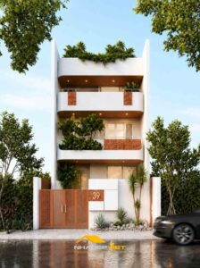 5 Mẫu Nhà Phố Đẹp Phong Cách Hiện Đại Mặt Tiền 6 Mét Nhà phố mặt tiền 6 mét phong cách tối giản